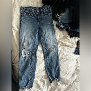 Stretchy AE Mom Jeans